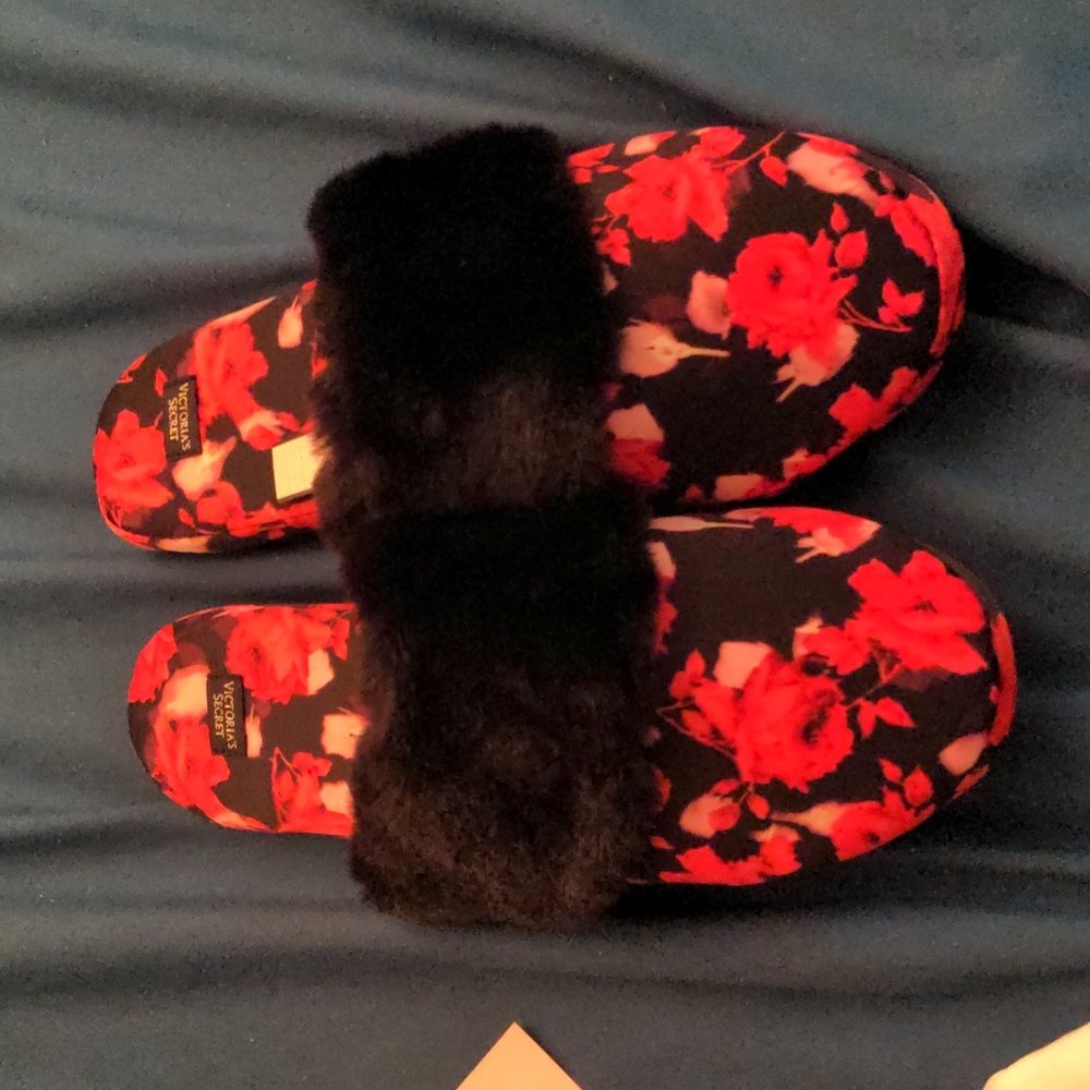Floral Victoria secret slippers